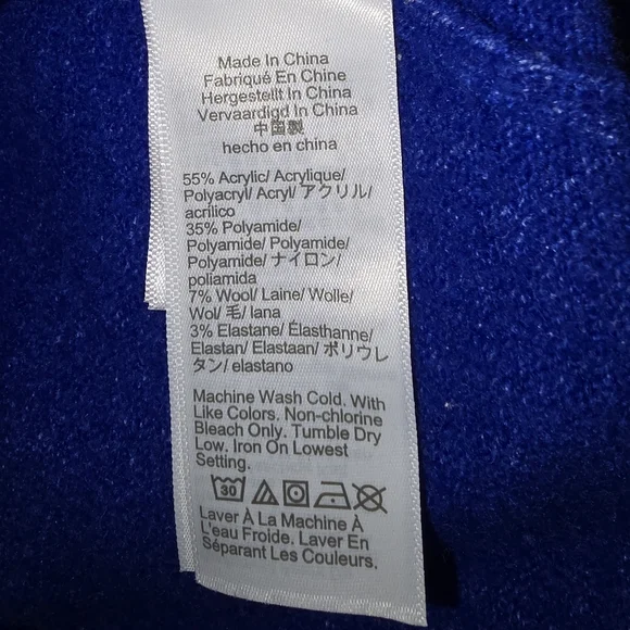 J.Crew Women’s Extra-Soft Blue Knit Sweater Pullover Acrylic Polyamide Size M - Picture 8 of 8